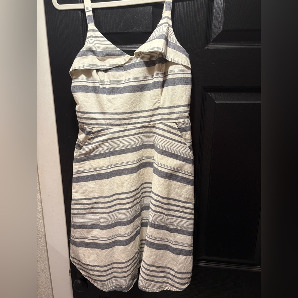 Francescas Striped mini dress light pink